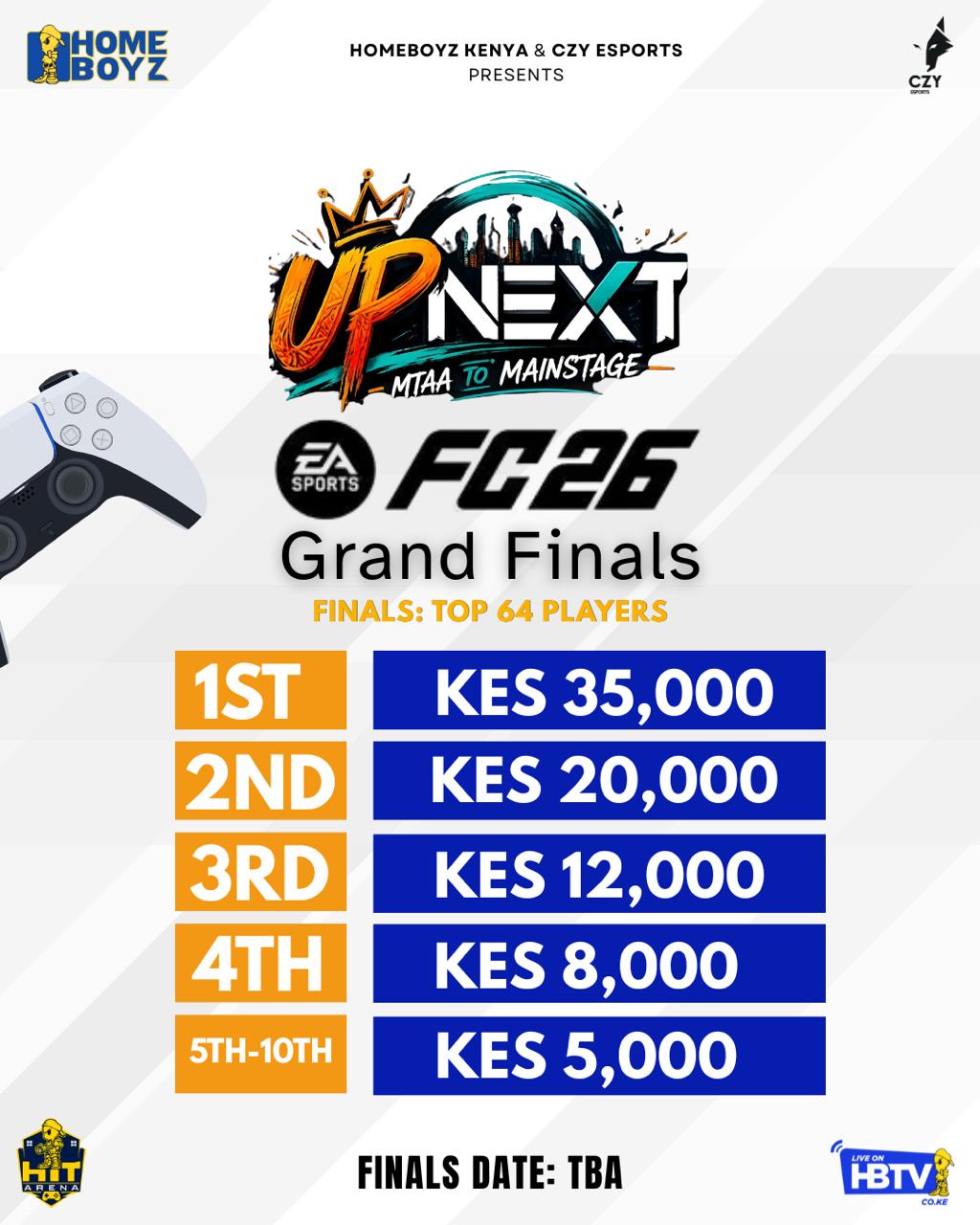 UP NEXT FC 26 tournament prize money