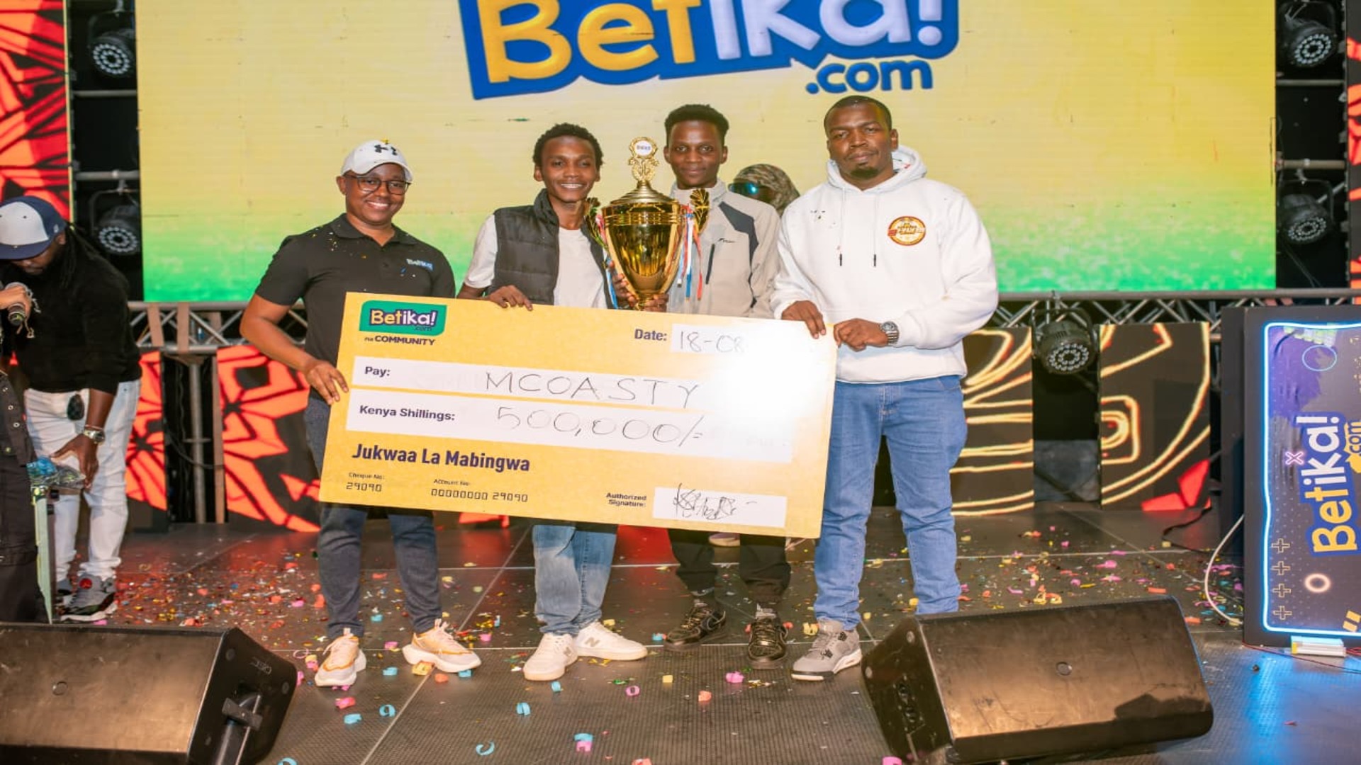 Mcoasty won Betika tournament in 2024
