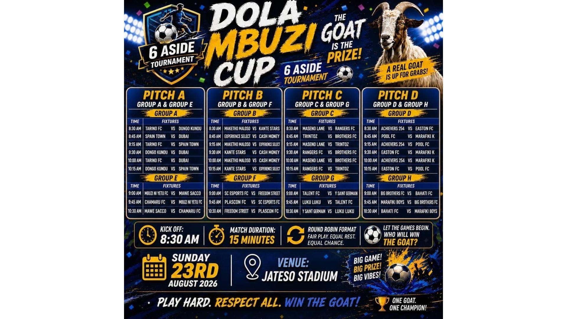 Dola Cup fixtures