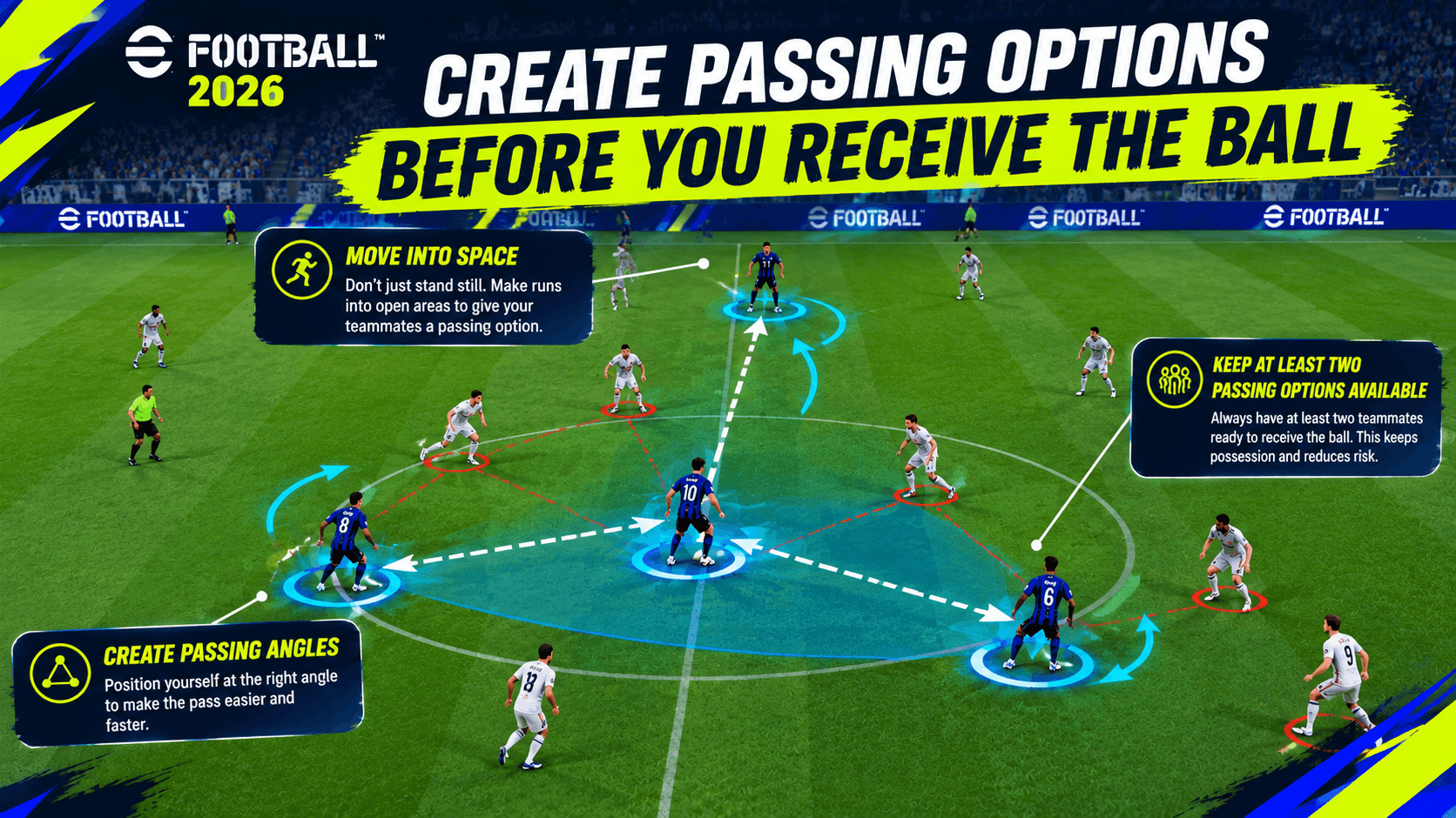 Create passing options in eFootball 2026